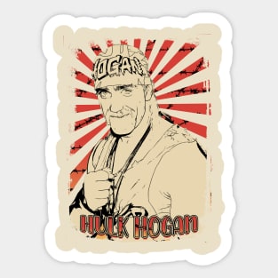 Hulk Hogan 90s Retro Vintage Aesthetic Sticker